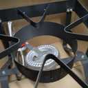 GasOne B-5200K Outdoor Cooker with High Pressure Steel Braided Hose Propane Burner Camp Stove