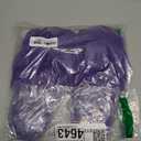 Evshine Women's Fuzzy Slippers Cross Band Memory Foam House Slippers Open Toe (10-11, Purple)