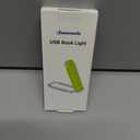 DEWENWILS USB Rechargeable Book Reading Light with Clip, LED Clip on Book Light for Reading at Night, Flexible Booklight for Kids, Warm White, Brightness Adjustable for Eye Protection (Green)