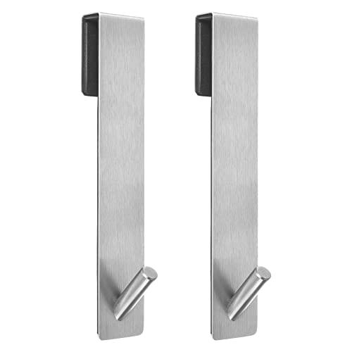 Kontoyo Shower Door Hooks(7.5 Inch),Extended Over Door Hooks for Bathroom Frameless Glass Shower Door,Stainless Steel Towel Hooks,Heavy Duty Rack Hooks for Robe,Towel-2 Pack Gold