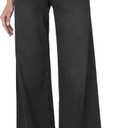 Joe's Jeans Women's The Lou Lou Low Rise Wide Leg Jeans, Black Cat, 26