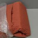 Bedsure Cotton Duvet Cover King - 100% Cotton Waffle Weave Burnt Orange Duvet Cover King Size, PureWoven Breathable Bedding Set for All Season, 3 Pieces, 104"x90"