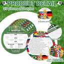 25 Pack 2026 Soccer-game Party Game Cards World Competition Match Predictions Scorecard Double-sided Funny 2 in 1 Game for Family Business Football Competition Ball Game-watch Event Supplies