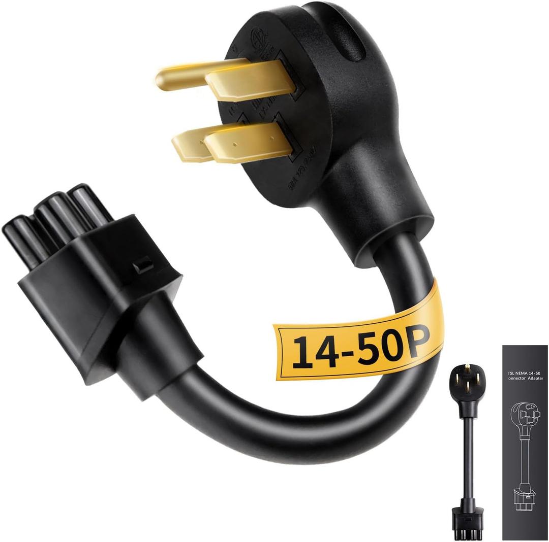 Tesla NEMA 14-50P Adapter, 250V 50 AMP NEMA 14-50P Adapter for Tesla Gen 2, Heavy-Duty 17.5mm Cable, Fast Charging for Tesla Model S, 3, X, Y - Safe and Durable