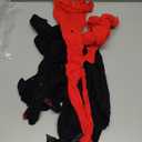 Ramede 6 Pairs Women Fishnet Thigh High Stockings Waist Tights Bow Patterned Fishnet Leggings Pantyhose for Halloween (Small-Medium, Black Red and White)