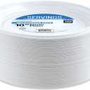 Blue Sky 10 Inch White Plastic Plates - [100 Count] Disposable Plastic Plates, Microwave Safe, Perfect for Birthday Parties, Weddings, Banquets, Picnics, and Everyday Use