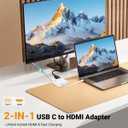 Microwoo USB C to HDMI Adapter, Type C to 4K HDMI Adapter with 100W PD Multiport Digital AV Converter for MacBook Pro/air, iPad Pro/air, iPhone 15/16/17, Tablets, Switch and More USB-C Devices