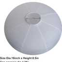 2Pcs White Oval Paper Lantern Lampshade, 19" Paper Lanterns Pendant Light Shade, Chinese Lanterns for Living Room, Bedroom, Hanging Party Decor(White-19inch-2PCS)