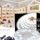 Led Strip Lights for Bedroom Dimmable 20 FT 360 Leds Rope Light Flexible Super Bright White Tape Lights for Ceiling Room Home Decor Luces Leds for DIY Living Room Kitchen Vanity Mirror Study Room