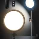 Aureday 12 Ring Light with Stand and Phone Holder, 79 Tall LED Circle Light with Weighted Base & Remote, Dimmable Floor Lamp for Video Recording, Barber, Live Stream, Makeup, Photography