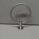 FORIOUS Towel Ring, SUS304 Stainless Steel Modern Hand Towel Holder Rack Hanger Round for Bathroom Wall Mounted, Ideal for Bath, Kitchen, RV, Brushed Nickel