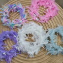 16 Pack LED Headbands with LED Feathers for Women, LED Crown Feathers Halloween Christmas Party Decoration (F)