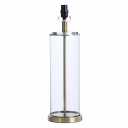 Style Craft Mix& Match Lamp Base, Soft Brass and Glass Table Lamp Large Size
