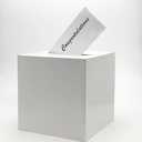 Adorox 10'x10' Money Box & Memory Cards Reception Centerpiece Elegant White Keepsake Gift Box for Weddings, Birthdays, Anniversaries White
