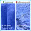 21FT Round Pool Ground Cloths, 185g/ Density Heavy Duty Pool Liner Pad, Anti-Aging Puncture Resistant Pool Ground Mat, Waterproof Pool Liner Protector Tarp for Above Ground Swimming Pools