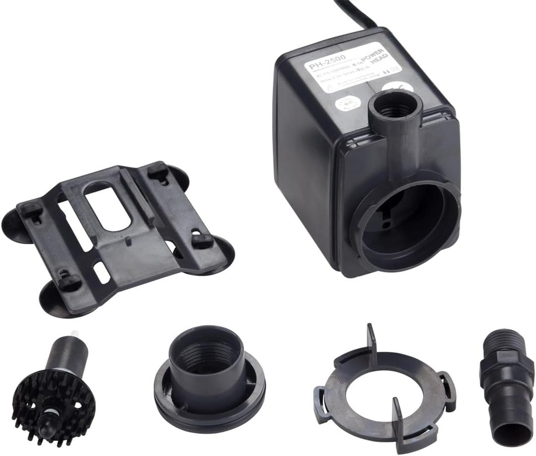 Ph1100 Skimmer water Pump Submersible Pump (1100L/H 15W 1.4m) For Pond Fish Tank Aquarium Aquaculture Black.with Needle Wheel Impeller Sca-301 by SC Aquariums