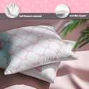 Coquette Pink Bow Pillow Covers 18x18 Set of 2, Coquette Room Decor, Pink Preppy Pillow Covers, Preppy Room Decor, Girly Bedroom Decor