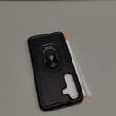 Compatible with Samsung Galaxy S24/S25 Case with Screen Protector Tempered Glass,Heavy Duty Shockproof Full Body Phone Cover Built in Metal Ring Holder Kickstand,2025 Black Matte