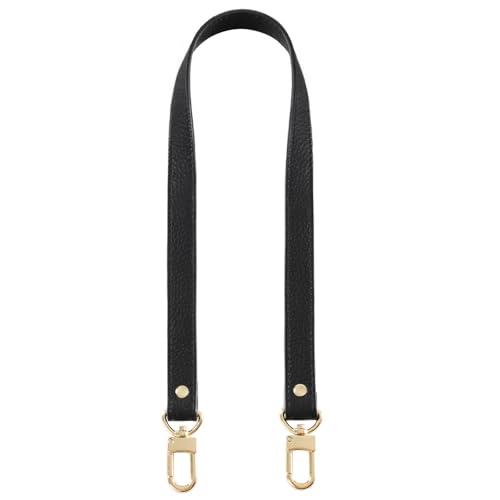 VanEnjoy 26 Inch Full Grain Leather Replacement Hand Strap for Handbag Shoulder Bag Purse(Black)