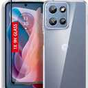 Guarishel for Motorola Moto-G-2025 Case: Military-Grade Shockproof Phone Cover with Tempered Glass Screen Protector, Anti-Scratch & Reinforced Bumpers - Crystal Clear