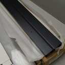 EaseLife 8FT/96in Bypass Double Sliding Pocket Door Hardware Kit, Aluminum, Black, Modern Style