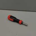 SHARDEN Multi Screwdriver 13-in-1 Screw Driver Adjustable Screwdriver Set Multitool All in One with Torx Security, Flat Head, Phillips, Hex, Square and 1/4 Nut Driver (Extendable-NoRatchet, Red)