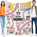 Baseball Blanket - Baseball Gifts,Baseball Gifts for Boys,Unique Baseball Gifts for Kids,Baseball Gifts for Men Women,Baseball Coach Gifts,Gifts for Baseball Players Blanket 50" X 40"