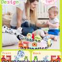 11 Pcs Magnetic Train Set Montessori Toys for 1 2 3 Years Old Toddlers Boys Girls, Wooden Animals Preschool Learning Activities Educational Sensory Toys Birthday Gifts Ages 1-3, 2-4