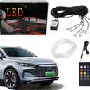 Car Light Strips - Interior LED Strip Lights - 26.25ft APP Control Smart Lighting, Wireless RGB LED Car Lights Interior | Multi Color Mood Lighting