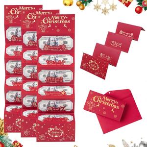 2025 Christmas Cash Gift Envelopes, Creative Money Holders for Cash and Gift Cards, Holiday Surprise Envelopes for Xmas Gifts for Men, Women, and Kids (Reindeer, 3 pcs)