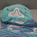 Happy Nappers Pillow & Sleepy Sack Medium Dolphin 54" Comfy, Cozy, Compact, Super Soft, Warm, All Season, Sleeping Bag with Pillow