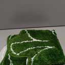 Ceenna St. Patrick's Day Bathroom Rugs Lucky Green Shamrocks St. Patrick's Day Door Mat Irish Four Leaf Mat Non Slip Rugs for Entrance Front Door Indoor Outdoor(Green)