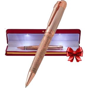S&R Somit Fancy Pen with Gift Box - Luxury Pen for Women Valuable Business, Office, Executive Gift for Family & Friends Special Engraving & Led Decorative Box (GOLDEN ROSE)