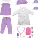 Style Girls: 18" Doctor Dress Up Set - 15 Piece Outfit & Accessory Set, Dress Up, Doll Accessories, Purple White & Pink