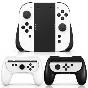 Grips for Switch 2, Ergonomic Hand Grip Controller Handle Kit Compatible with Switch 2, 3 Pack