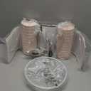 Reaketon Table Lamps for Living Room Set of 2, Ceramic Table Lamps for Bedroom, 20" Modern Lamps for Night Stands, Pink