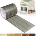Besezx Wood Grain Tape, 2.4" X15', Self Adhesive Wood Grain Repair Patch for Tables, Chairs, DIY,Baseboards, Doors, Windows, Floors and Furniture Renovation.Gray