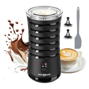 Milk Frother, Paris Rhône 4in1 Milk Steamer and Frother, Hot & Cold Foam Milk Warmer with Temperature Control, Auto ShutOff Frothers for Coffee, Latte, Cappuccino, Macchiato
