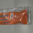 ZLUXURQ Gardening Gloves for Women and Men, Work Gloves for Yard Work (Large-9'', Tangerine(touchscreen))