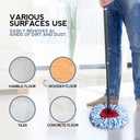 2-Tank Spin Mop Replacement Head, 3 Pack Mop Head Replacement, Microfiber, Machine Washable, Easy to Replace and Deep Cleaning