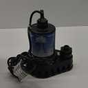 Superior Pump 91570 3300GPH Thermoplastic Submersible Utility Pump with 10-Foot Cord, 1/2 HP