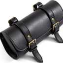 Motorcycle Saddle Bag Mini Motorbike Fork Handlebar Pu Leather Tool Storage Bag