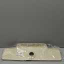 17.7 Inch Silicone Faucet Splash Guard Mat with Sponge Holder, Drying Mat with Frame for Kitchen Bathroom Sink Accessory Back with buckle Faucet Water Catcher Mat (17.7" x 5.9", Beige)