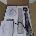 EDISHINE Floor Lamps for Living Room, 63.7in Minimalist Standing Lamp with 9W LED Bulb, 3 Color Temperature, Modern Corner Lamp for Bedroom, Nursery, Office, Foot Pedal Switch, Black 