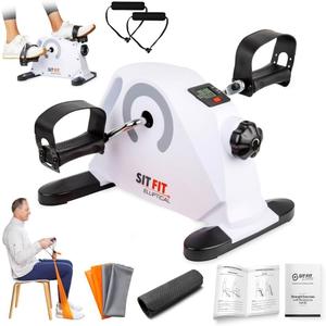 SITFIT Mini Elliptical Pedal Exerciser, Under Desk Elliptical, Leg Exercise Machine While Sitting, Upper & Lower Mobility System for Seniors