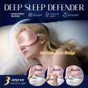 Silk Sleep Mask Eye Mask Blindfold with Double Layer Silk Filling and Elastic Strap for Full Night's Sleep, Travel and Nap, Soft Eye Cover Eyeshade with Luxury Bag and Ear Plugs by OLESILK (Black)