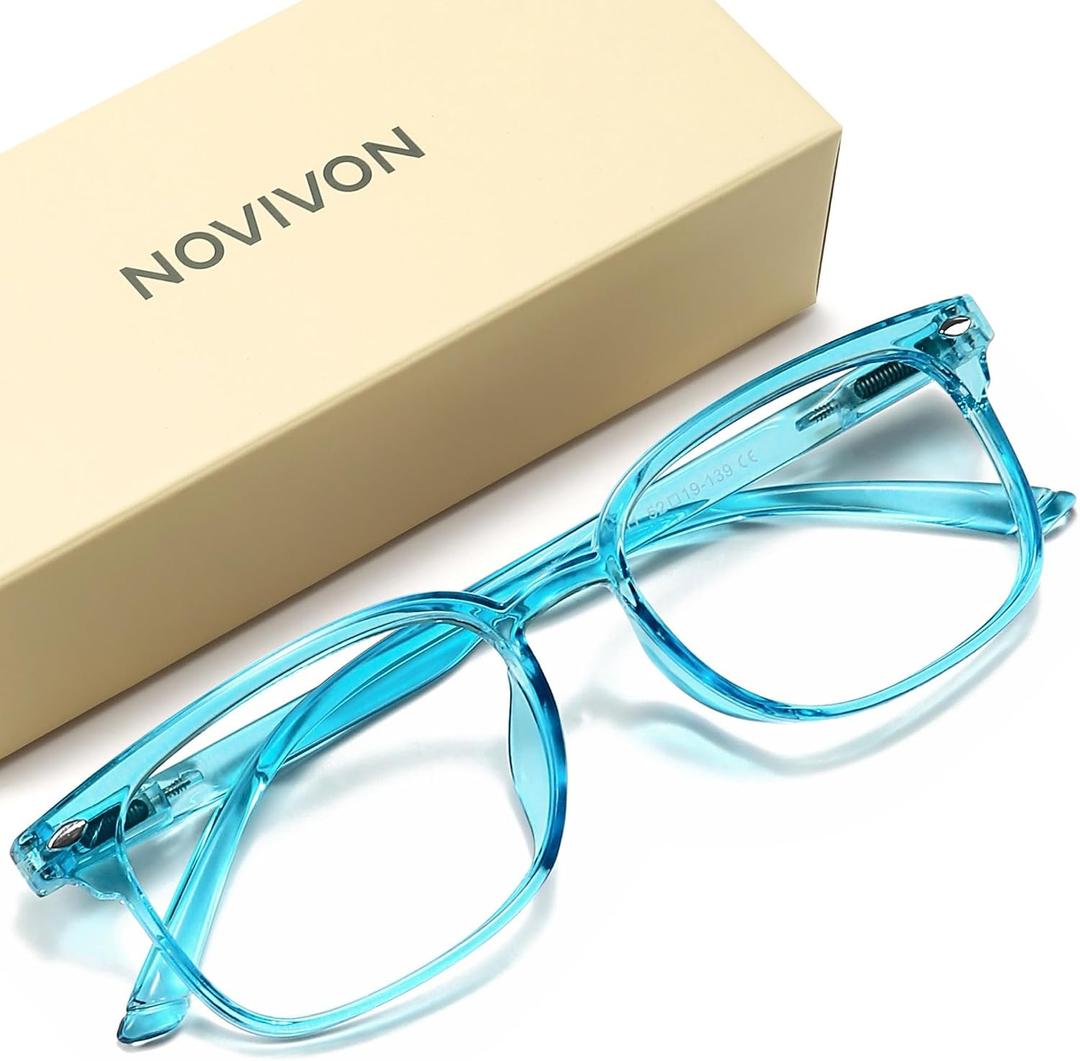 NOVIVON Reading Glasses for Women, Blue Light Blocking Readers, Computer eye glasses, Cheaters