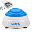 Mini Vortex Mixer, 3000RPM Lab Mixing Vortex Shakers with Touch Function for Paint Shaker,Nail Polish, Eyelash Gel, Ink Including 100 Pcs Mixing Balls (Blue)