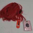 PARK YUN Red Short Straight Bob Wig 14 Inch Red Wig with Side Bang Synthetic Heat Resistant Wig for Women Halloween Cosplay Party Wig for Daily used.