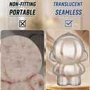 3 x Protective Case Compatible with Skullpanda - high Transparent Box Display Base Pressure Force Protection Sleeve Accessories (360 Display), Waterproof, Stain-Resistant, Scratch-Resistant